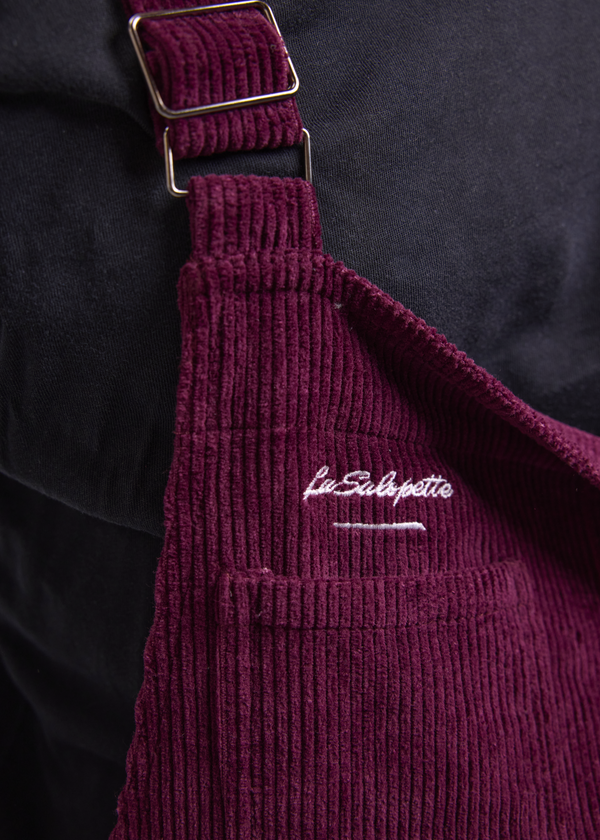 Salopette Velours avec Bretelles Ajustables