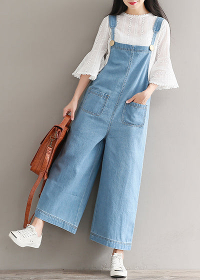 Salopette Denim Femme Bleu Clair