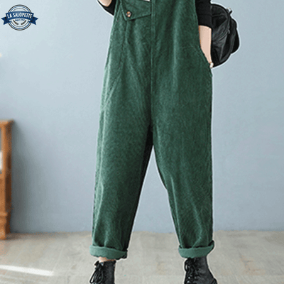 Salopette en Velours Vert