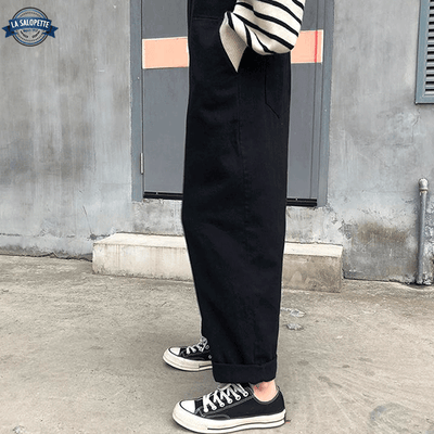 Salopette Coton Noir