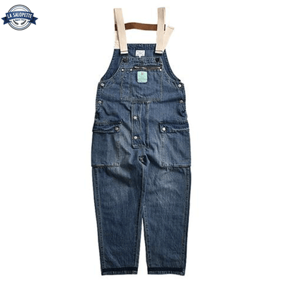 Salopette Denim Bleu Foncé