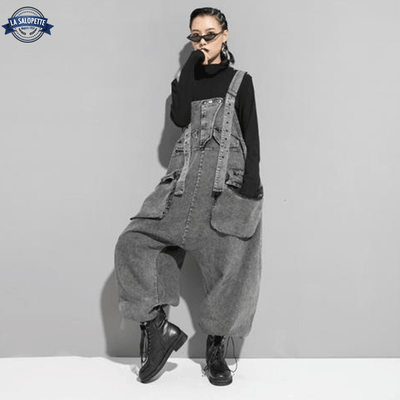 Salopette Grise pour Femme