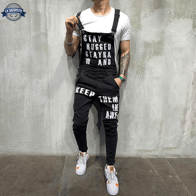 Salopette Jean Noir Homme