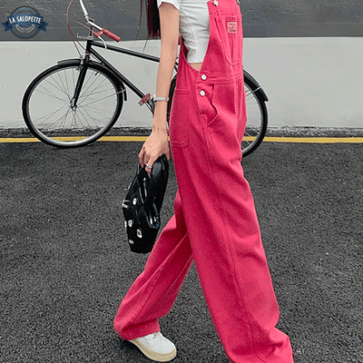 Salopette Pink Patte d'Éléphant