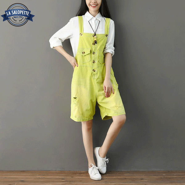 Salopette Short Jaune