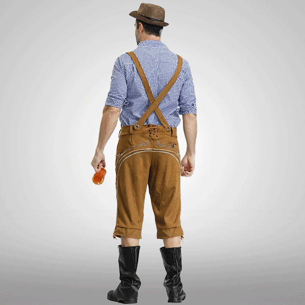 Bestickte Deutsche Lederhose