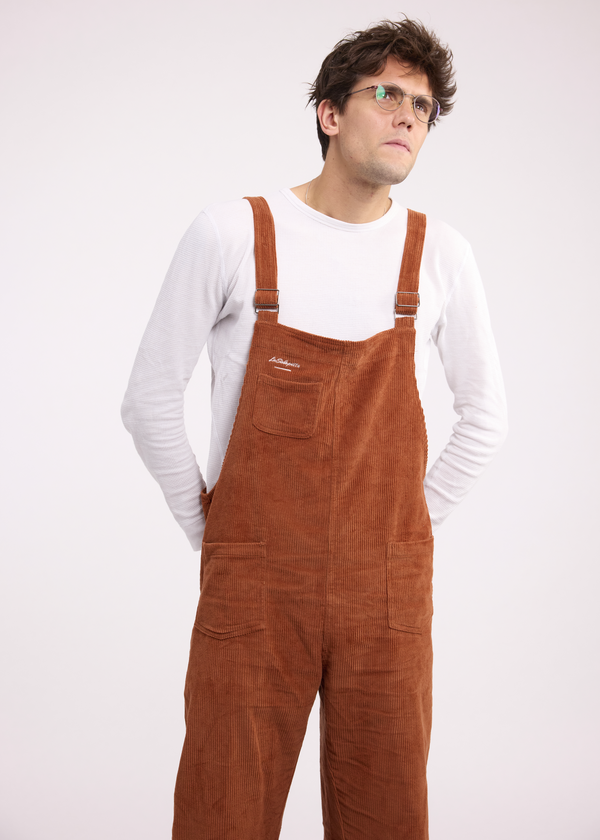 Latzhose Cord Braun Peanut®