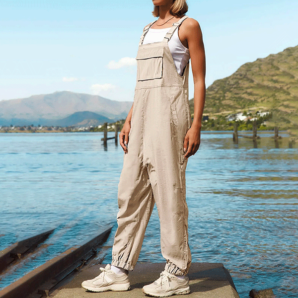 Damen-Latzhose Beige Opal