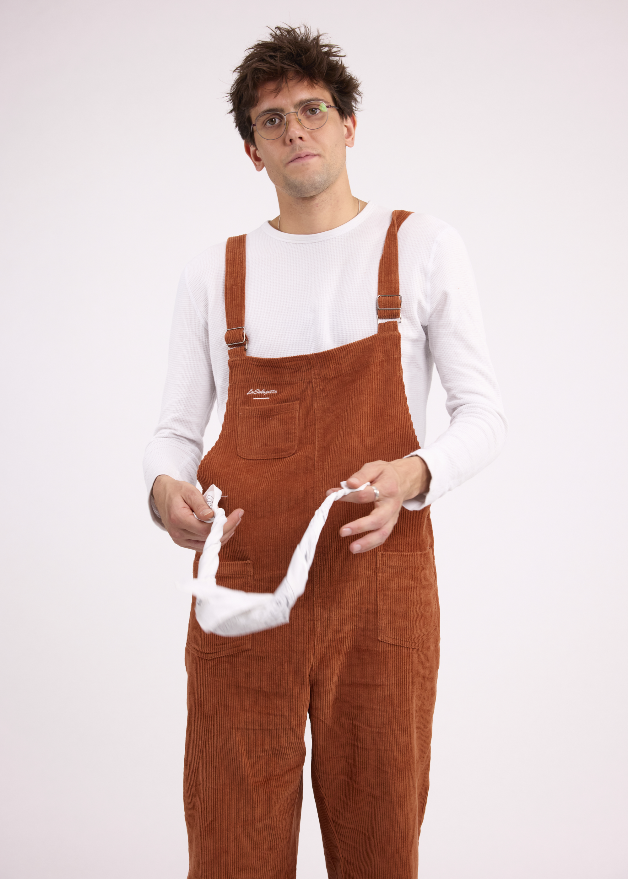 Cotte Velours Marron Homme