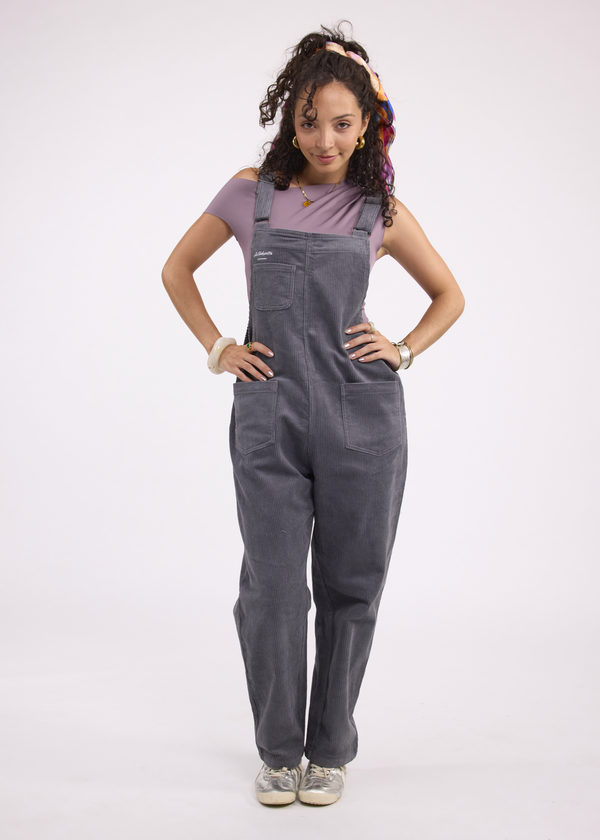 Salopette Femme Velours Grise