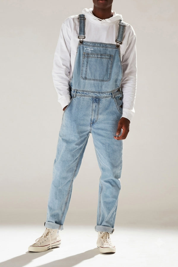 Classik® Herren-Jeanslatzhose Hellblau