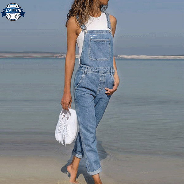 Latzhose Jeans Klassisch Marine