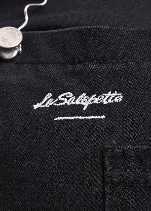 Latzhose Jeans Schwarze Carbon