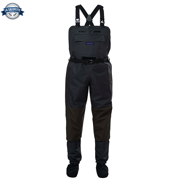 Schwarze Wathose 4 Lagen