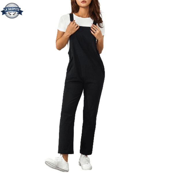Kleid Latzhose Schwarz Carpé