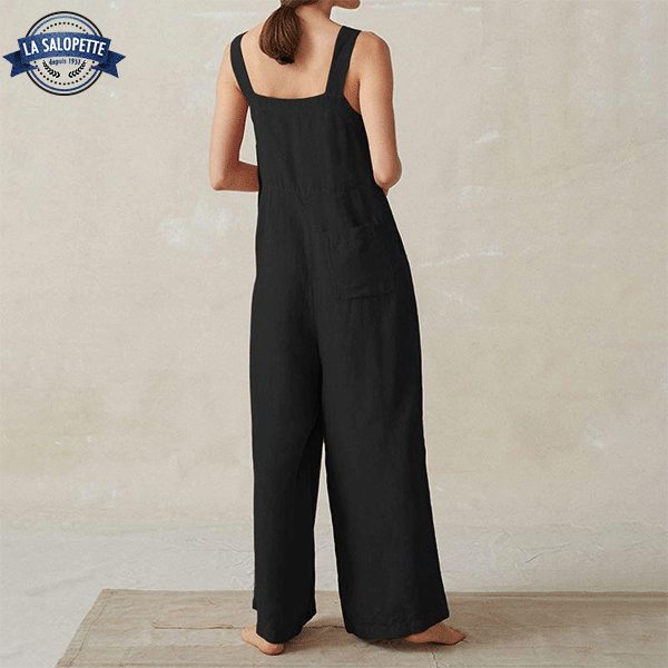 Kleid Latzhose Weite Hose Schwarz