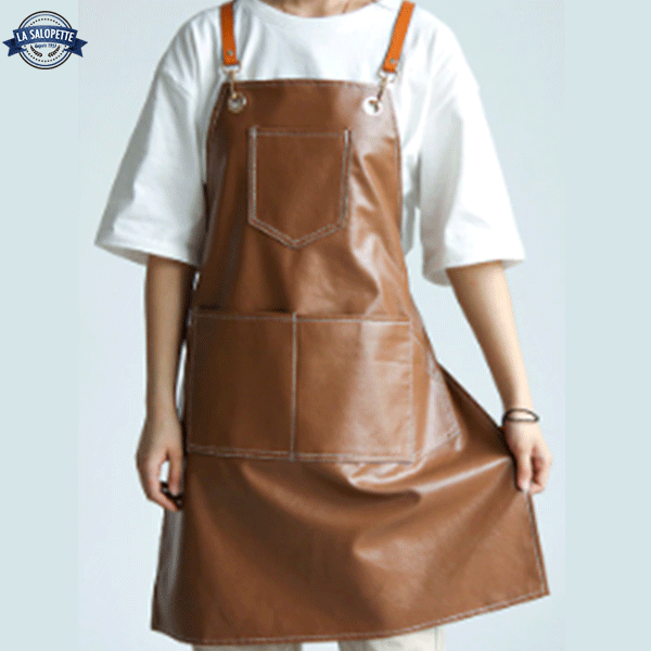 Küchenschürze Leder Braun