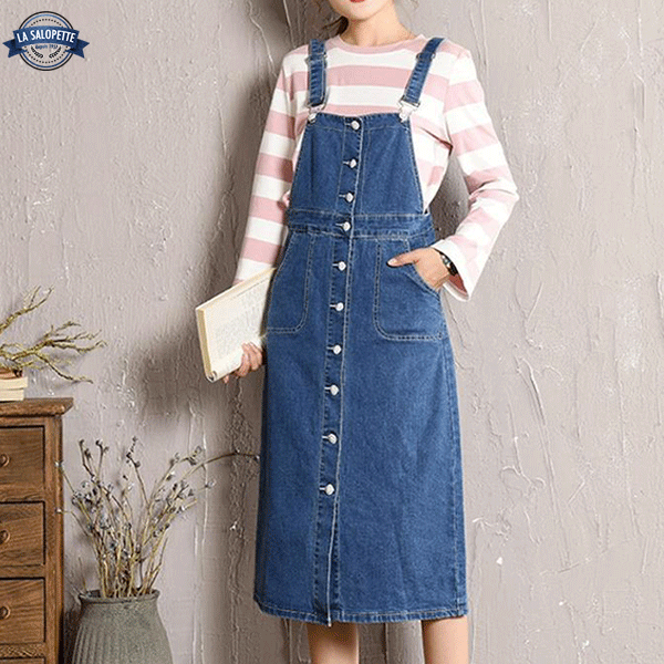 Kleid Latzhose Chic Vintage
