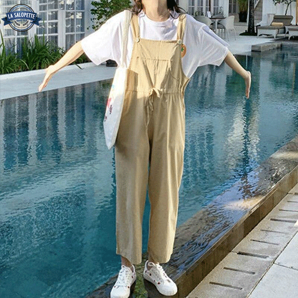 Vintage Latzhose Beige Padua Frau