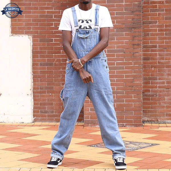Jeans-Latzhose Hellblau Memphis