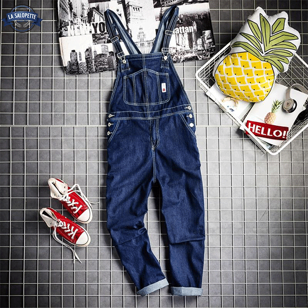 Latzhose Jeans Denim Mann US