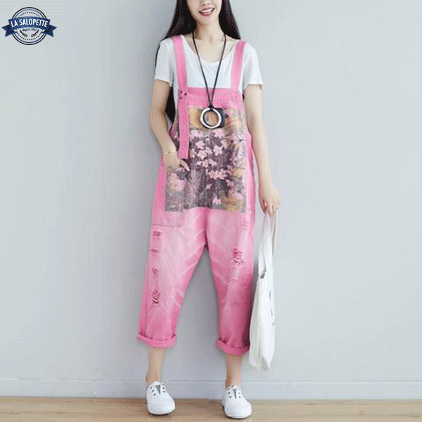Latzhose aus Jeans Rose Matsuyama