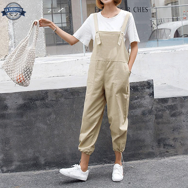 Vintage Latzhose Frau Streetwear