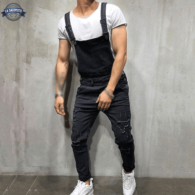 Salopette Jean Noire Homme