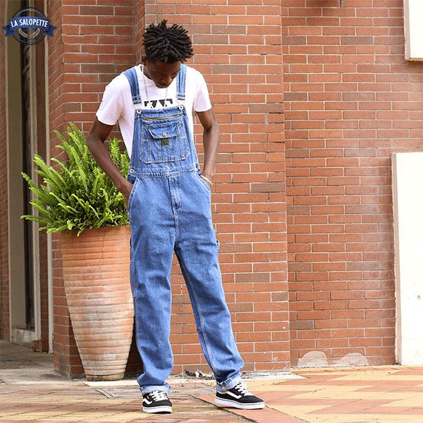 Latzhose Jeans Salsa Oyster