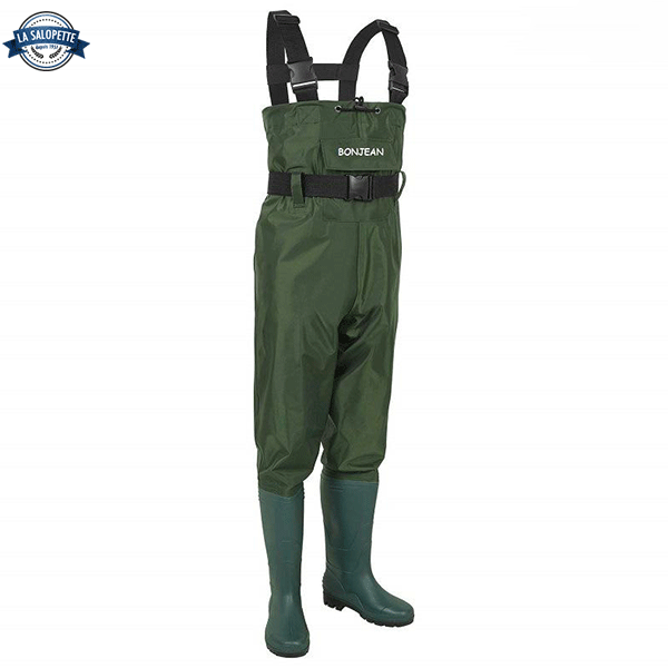 Waders Latzhose mit Stiefeln