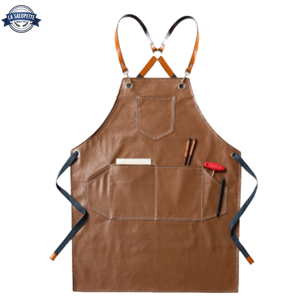 Küchenschürze Leder Braun