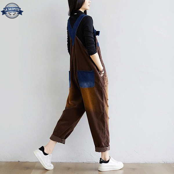 Jeanslatzhose Braun Tawny